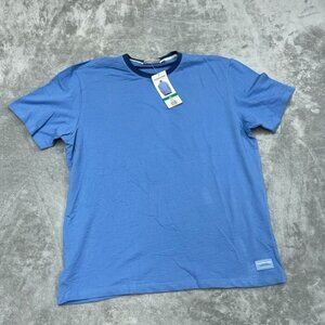 Scotch & Soda Mens Blue Crew Neck T-Shirt XL Cotton Blend a0373